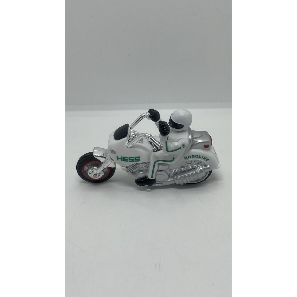 2007‎ HESS White MOTORCYCLE Loose Rev-and-GO